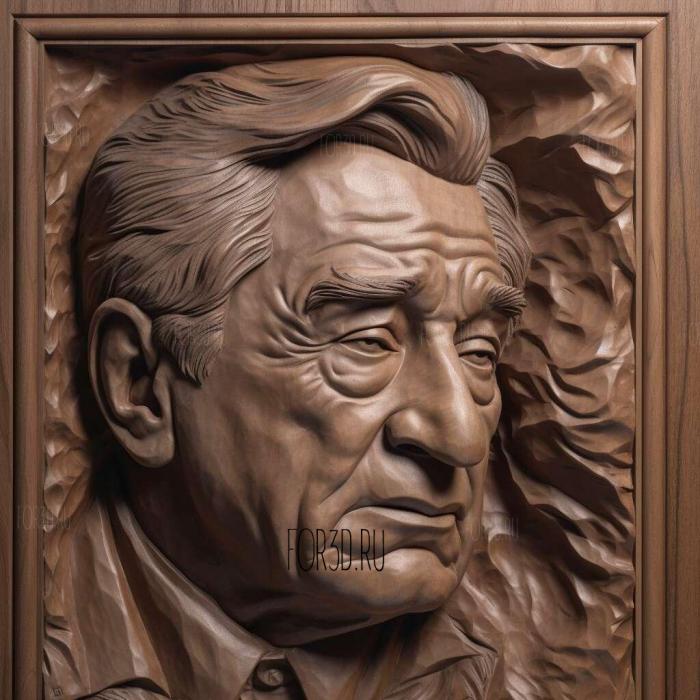 Robert De Niro 1 stl model for CNC